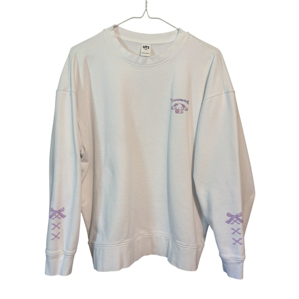 Uniqlo X Sanrio Characters UT Cinnamoroll White Sweatshirt Women's Size S